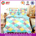 2017 new designs polyester fabric 3d printed good hand feeling in bedding set for india market